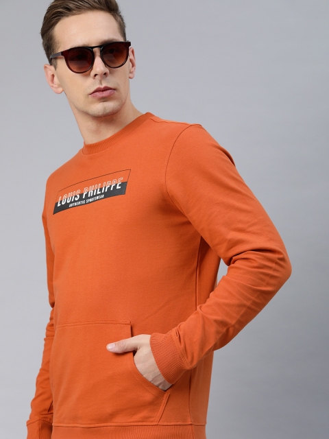 

Louis Philippe Sport Men Rust Printed Sweatshirt