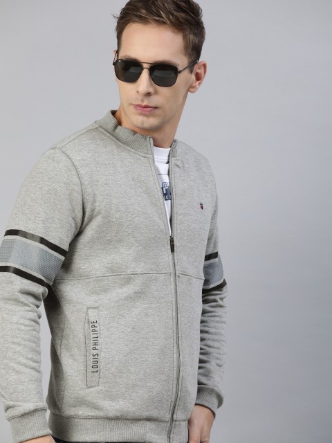 

Louis Philippe Sport Men Grey Solid Sweatshirt