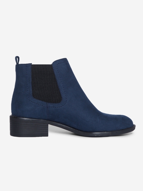 

DOROTHY PERKINS Women Blue Solid Flat Boots