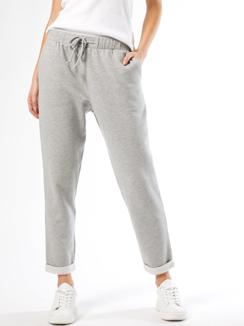 

DOROTHY PERKINS Women Grey Melange Solid Track Pants