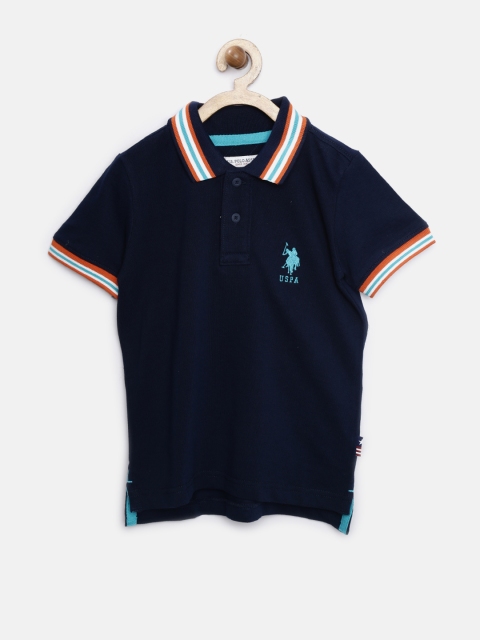 

U.S. Polo Assn. Kids Boys Navy Polo T-shirt, Navy blue