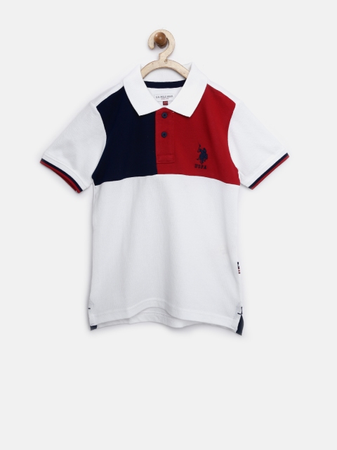 

U.S. Polo Assn. Kids Boys White Polo T-shirt