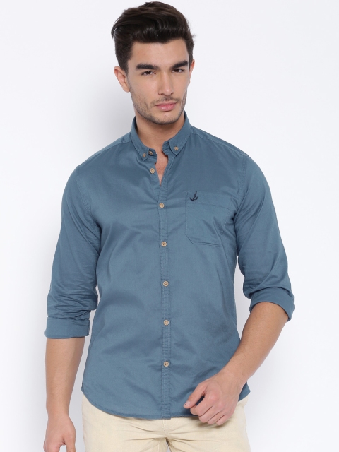 

BAY ISLAND Blue Smart Casual Shirt