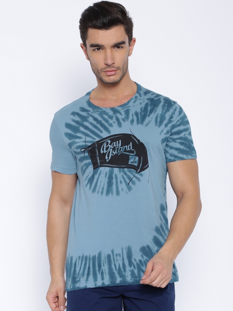 

BAY ISLAND Blue Printed T-shirt