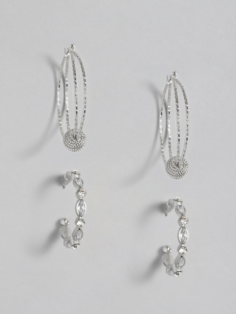 

Anouk Set of 2 Silver-Plated Circular Earrings