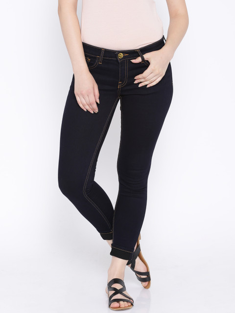 

Tokyo Talkies Navy Super Skinny Fit Stretchable Jeans, Navy blue