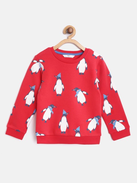 

Marks & Spencer Boys Red & White Penguin Print Sweatshirt