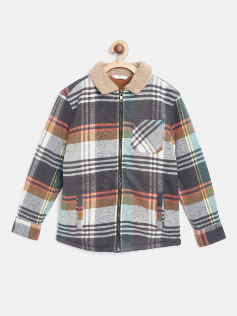 

Marks & Spencer Boys Grey Checked Tailored Jacket