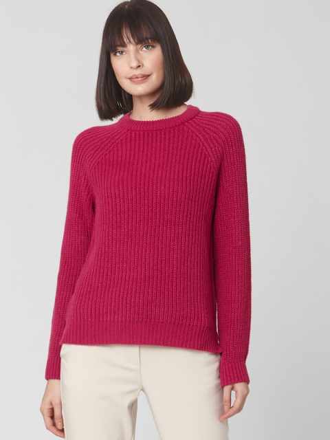 

Vero Moda Women Fuchsia Solid Pullover Sweater