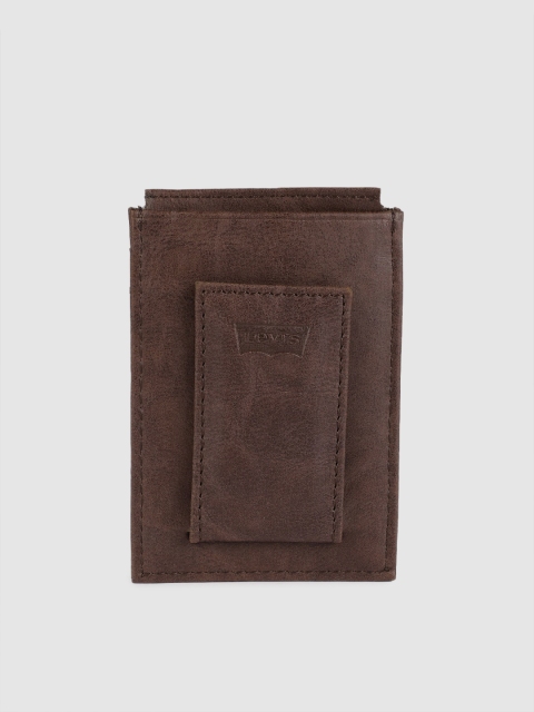 

Levis Men Brown Solid Leather Card Holder