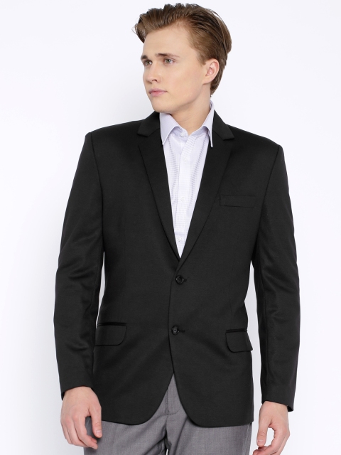 

Four One Oh Black Single-Breasted Slim Fit Blazer