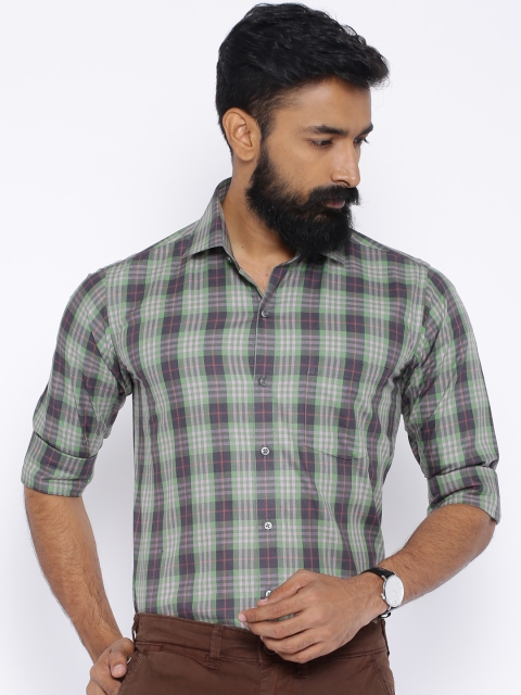 

Vercelli Green Checked Casual Shirt