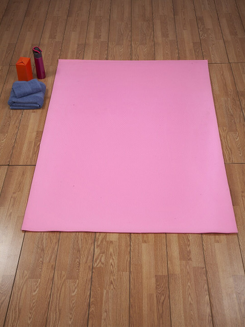 

HOSTA HOMES Pink Solid Extra Large Anti-Skid Yoga Mat