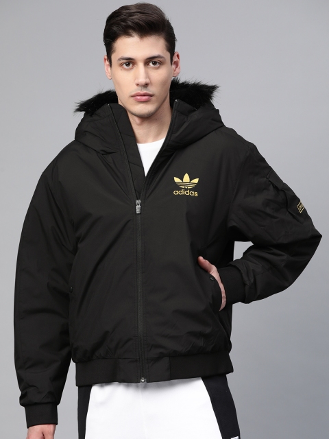 

ADIDAS Originals Men Black Chile20 Solid Parka Sports Jacket