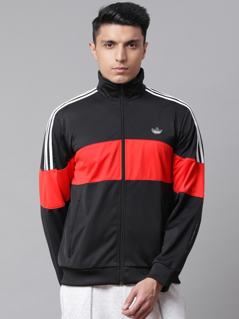 

ADIDAS Originals Men Black & Red BX-20 Colourblocked Track Jacket