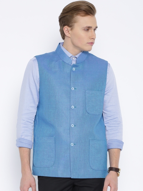 

Four One Oh Blue Nehru Jacket
