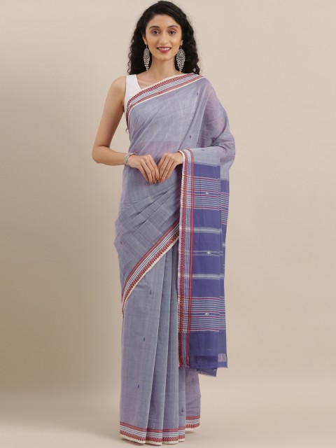 

The Chennai Silks Lavender Woven Design Pure Cotton Saree