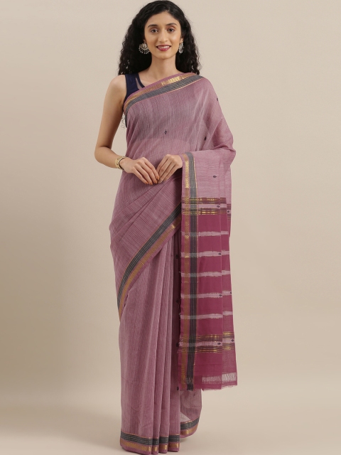 

The Chennai Silks Purple Pure Cotton Woven Design Saree