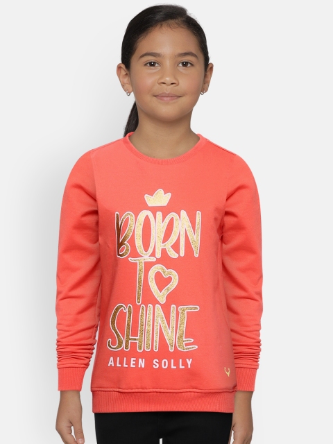 

Allen Solly Junior Girls Red & Yellow Printed Sweatshirt