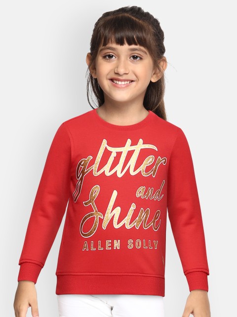 

Allen Solly Junior Girls Red Printed Sweatshirt