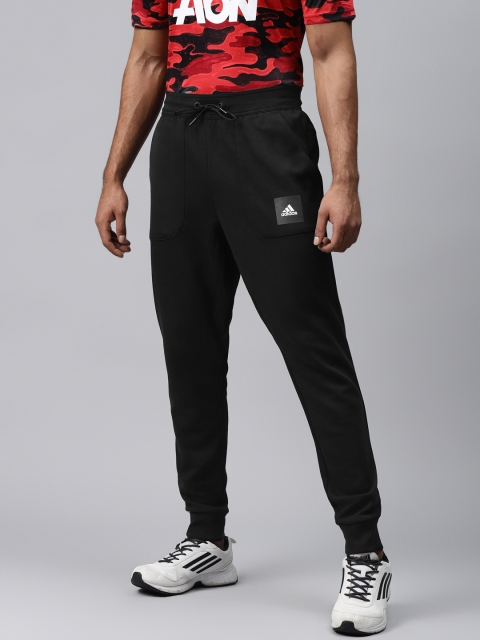 

ADIDAS Men Black Solid Sports Inspired Must Haves Track Pants