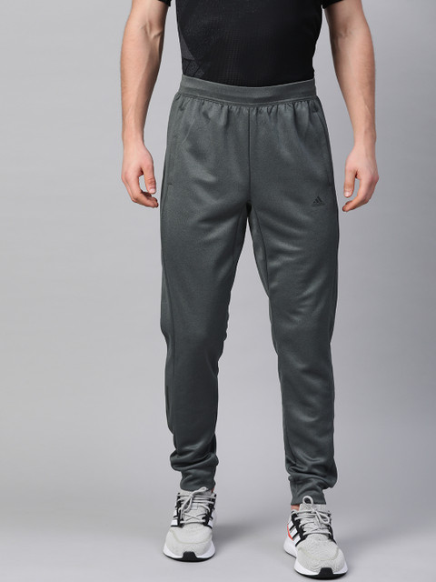 

ADIDAS Men Charcoal Grey Solid AEROREADY Tapered Joggers