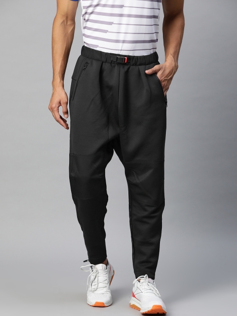 

ADIDAS Men Black Solid Tech Double Knit Aeroready Track Pants