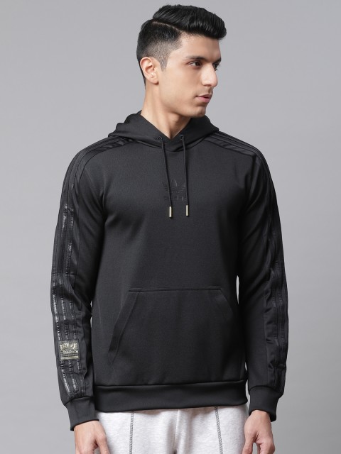 

ADIDAS Originals Men Black Chile 20 Solid Hooded Sweatshirt