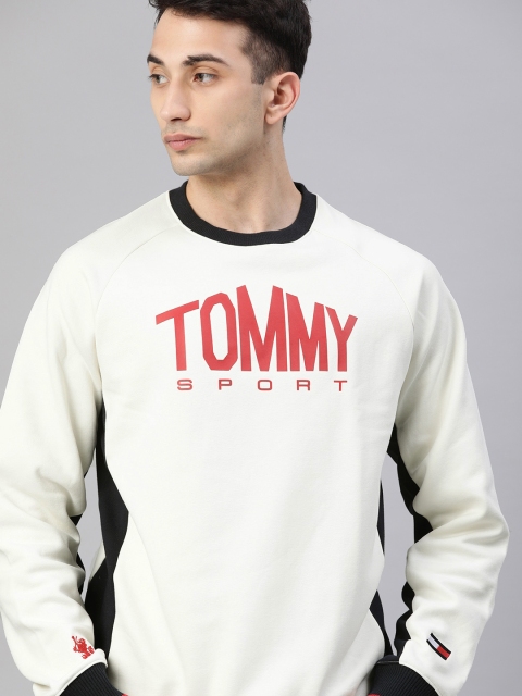 

Tommy Hilfiger Men White Printed Sweatshirt