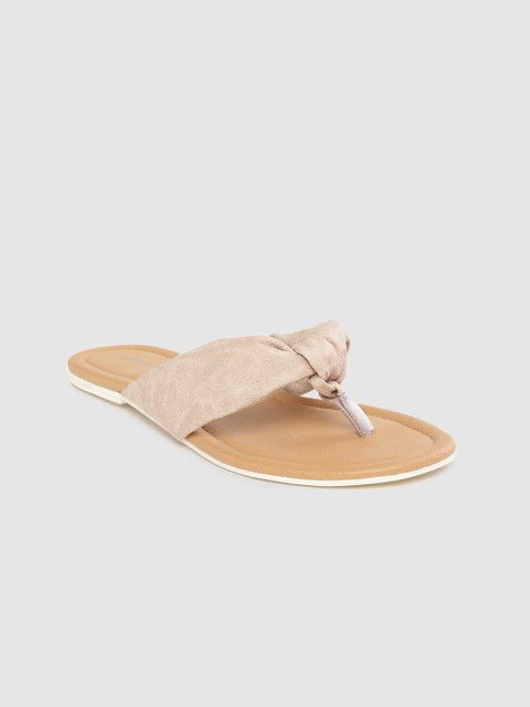 

Lavie Women Beige Solid Open Toe Flats