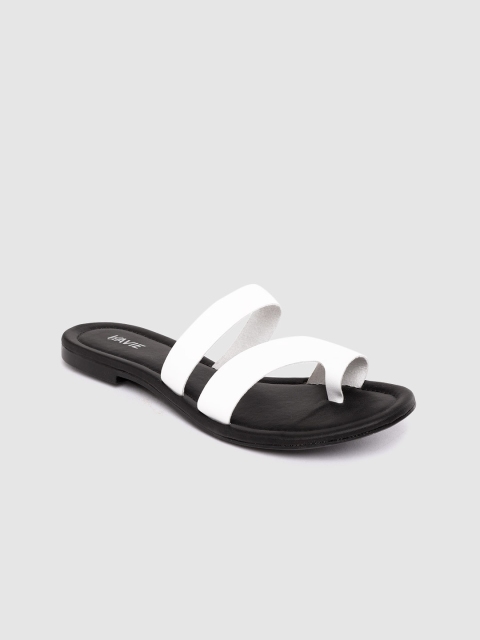 

Lavie Women White Solid One Toe Flats