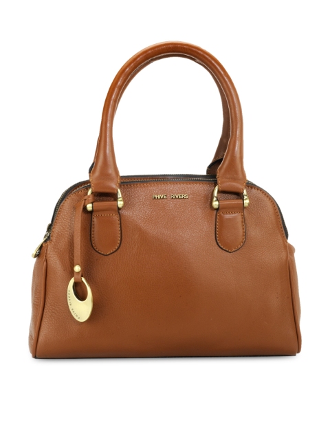 

Phive Rivers Tan Brown Leather Handbag