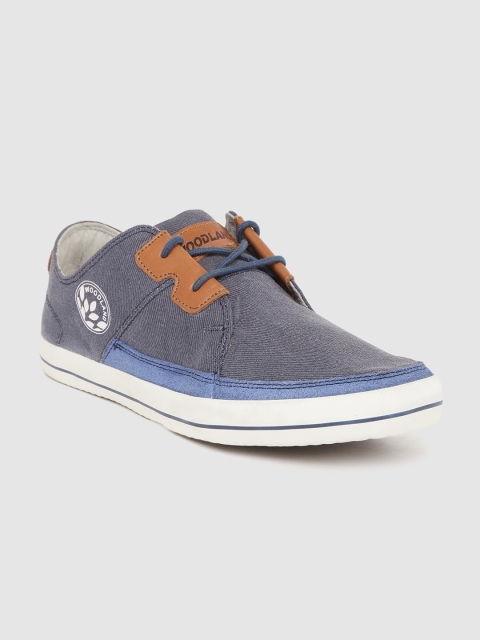 

Woodland Men Blue Solid Derbys