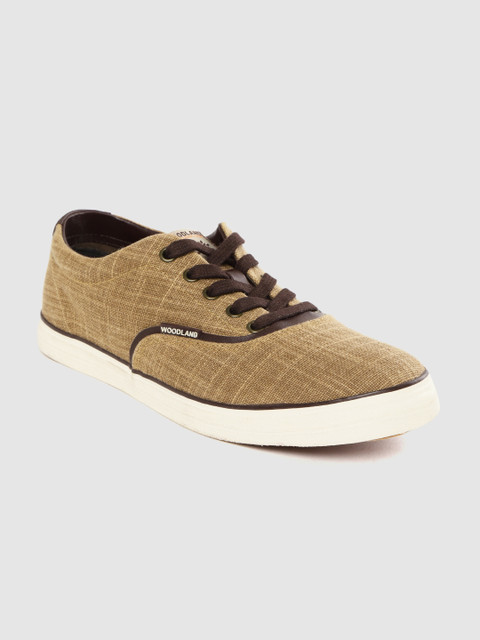 

Woodland Men Camel Brown Solid Sneakers