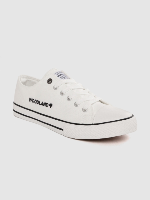 

Woodland Men Off-White Solid Sneakers