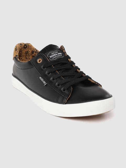 

Woodland Men Black Solid Sneakers