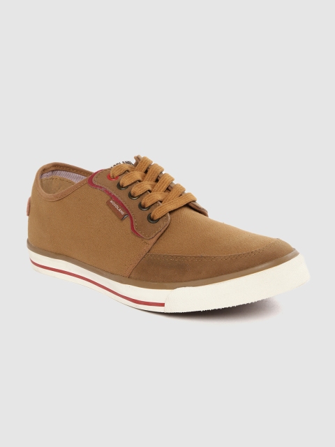 

Woodland Men Camel Brown Solid Sneakers