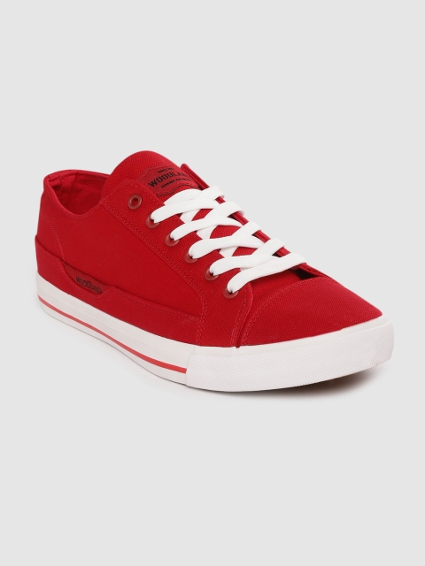 

Woodland Men Red Solid Sneakers