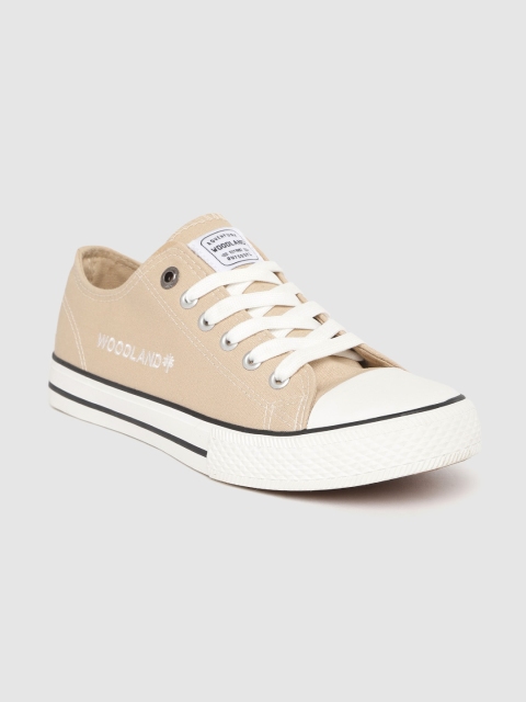 

Woodland Men Beige Solid Sneakers