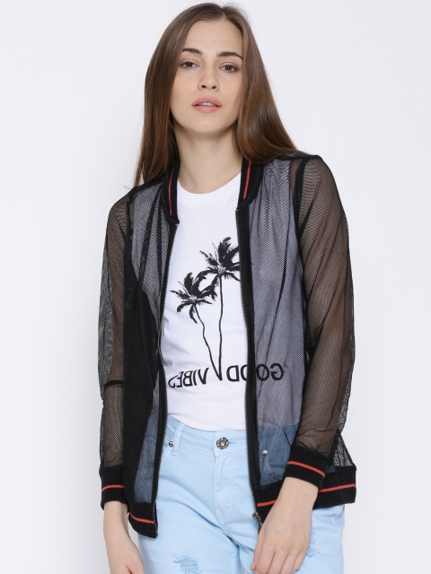 

People Black Mesh Jacket