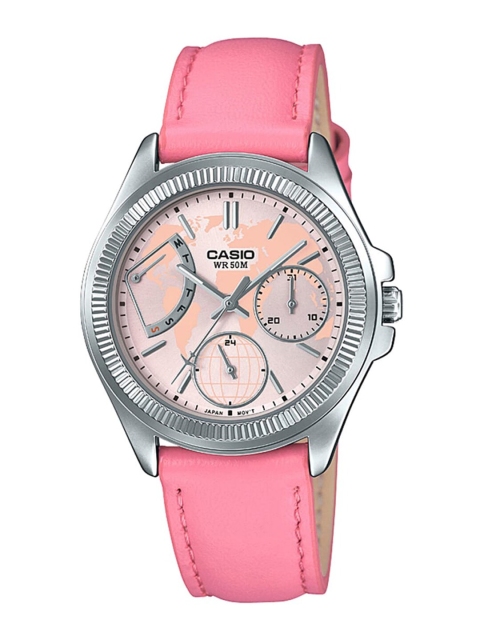 

CASIO Women Pink Analogue Watch A1580