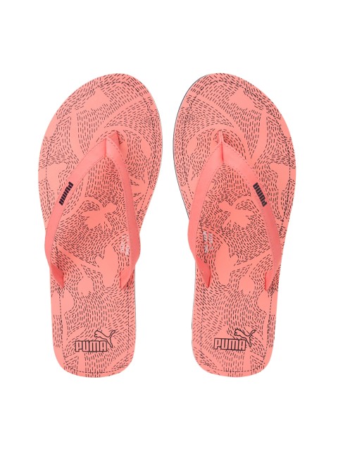 

Puma Women Peach-Coloured Printed Thong Flip-Flops