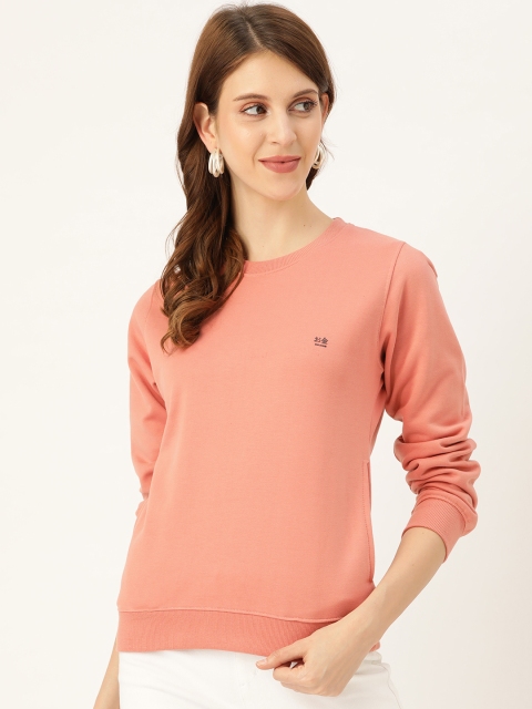 

Okane Women Dusty Pink Solid Sweatshirt