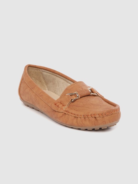 

TRASE Women Tan Brown Solid Loafers