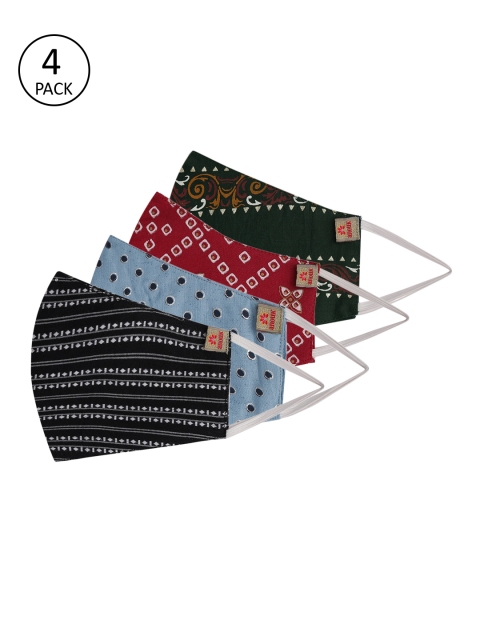 

Anouk Unisex Pack of 4 Printed Reusable 3-Layer Protective Outdoor Masks, Multi