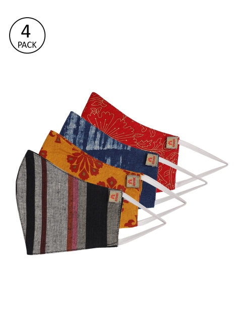 

Anouk Unisex Pack of 4 Printed Reusable 3-Layer Protective Outdoor Masks, Multi