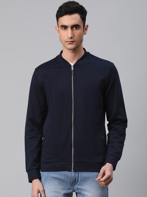 

Marks & Spencer Men Navy Blue Solid Bomber Jacket