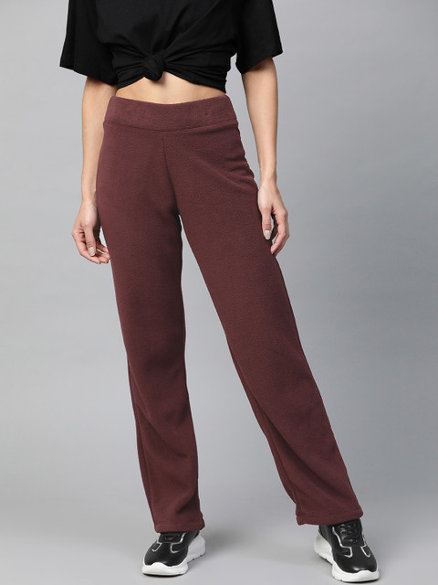 

Marks & Spencer Women Burgundy Solid Winter Track Pants