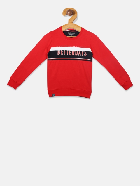 

Monte Carlo Boys Red Printed Sweatshirt