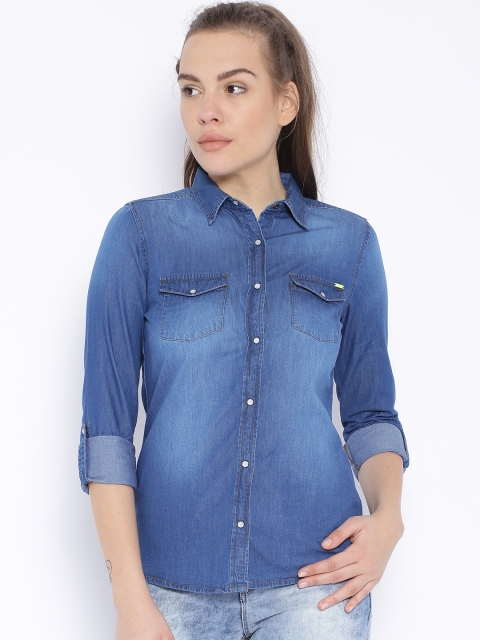 

Wrangler Blue Denim Shirt